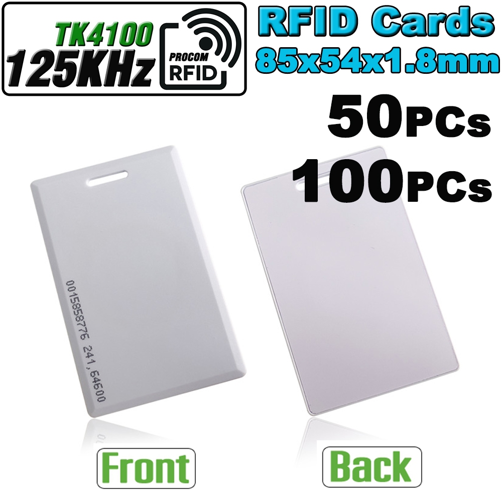 Thẻ ID tiệm cận độ dày 1,8mm TK4100 EM4100 với 64 bit để truy cập vào