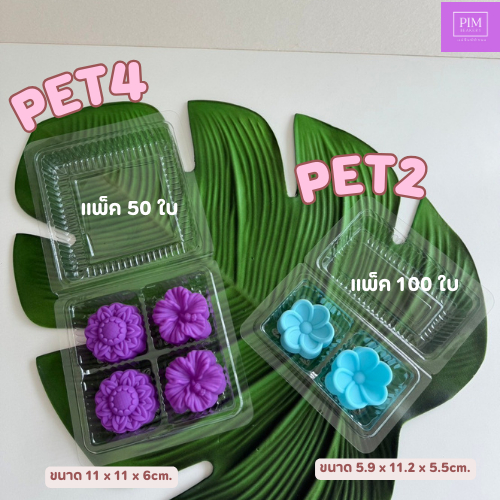 Hộp PET2 PET4 Clear Snack 2 4 ngăn