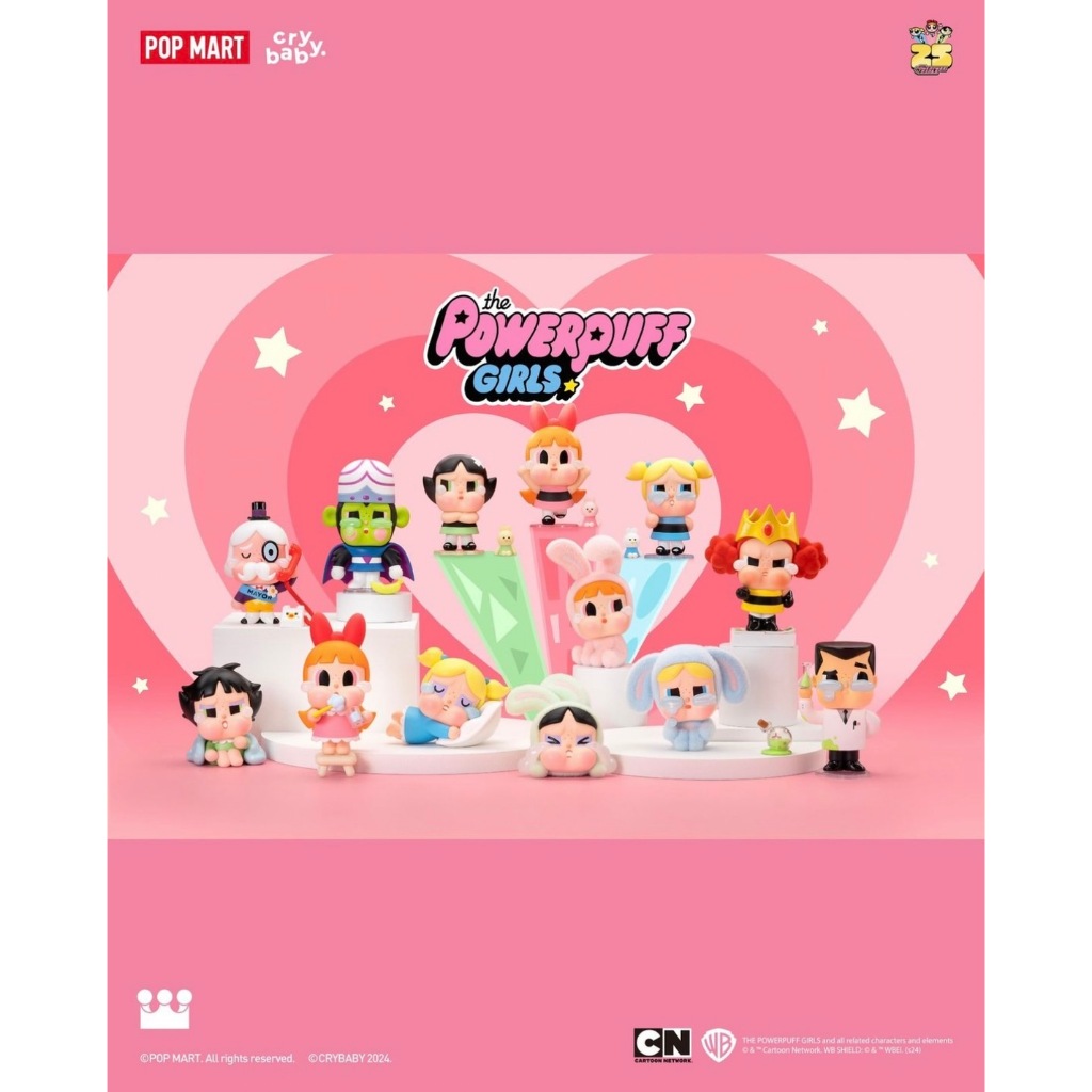 Ngẫu nhiên Crybaby powerpuff bé gái POPMART