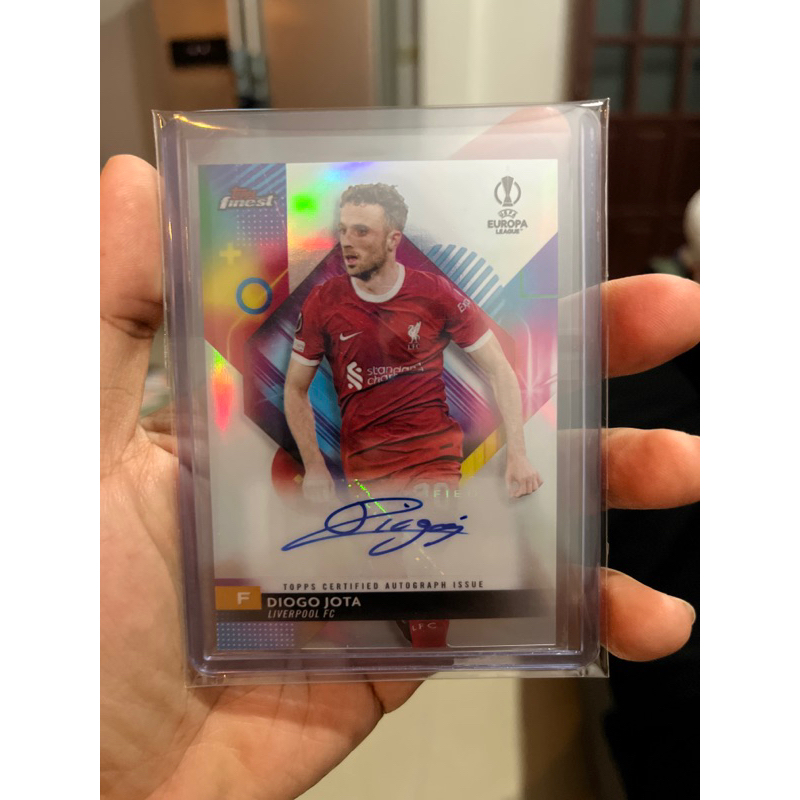 Liverpool Fc (Diogo Jota) Autograph Topps Finest ucl & uel 2023 / 2024