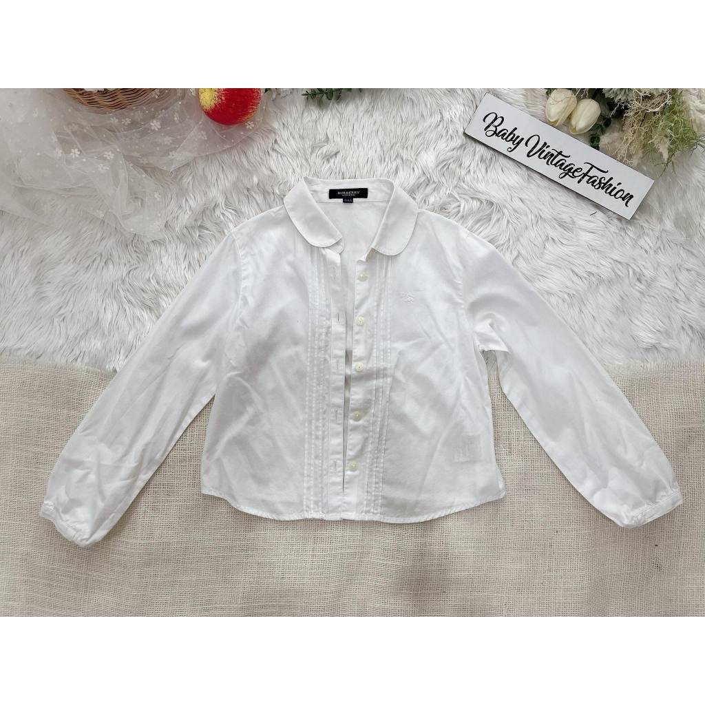 Áo sơ mi trẻ em hai tay Burberry * * Nhãn Berry London / Size 120 / Kích thước ngực 28 inch * * Áo s