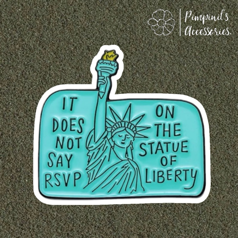 Shop: STATUE OF LIBERTY | Ghim trâm cài men.