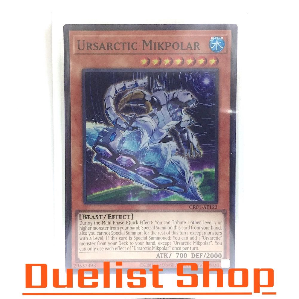 Ursarctic Mikropolar (SR) Monster Water Level7 [Beast / Effect] Set CR01-AE123 Yu-Gi-Oh Thẻ OCG Châu