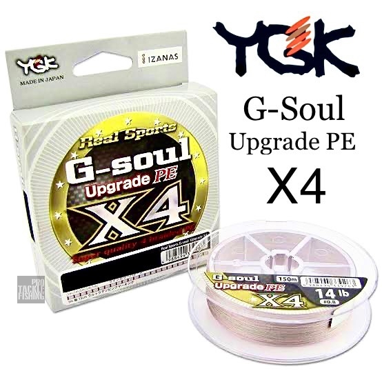 YGK G-Soul Nâng cấp Cáp PE X4 Dây bện 4 Sản xuất tại Nhật Bản Chính hãng 1 Hộp 150m 200m