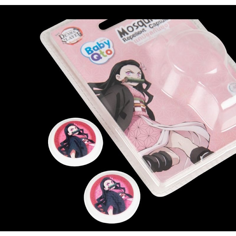 Viên nang nạp lại 2 mảnh BabyQto Nezuko-Chan Pattern Demon Slayer