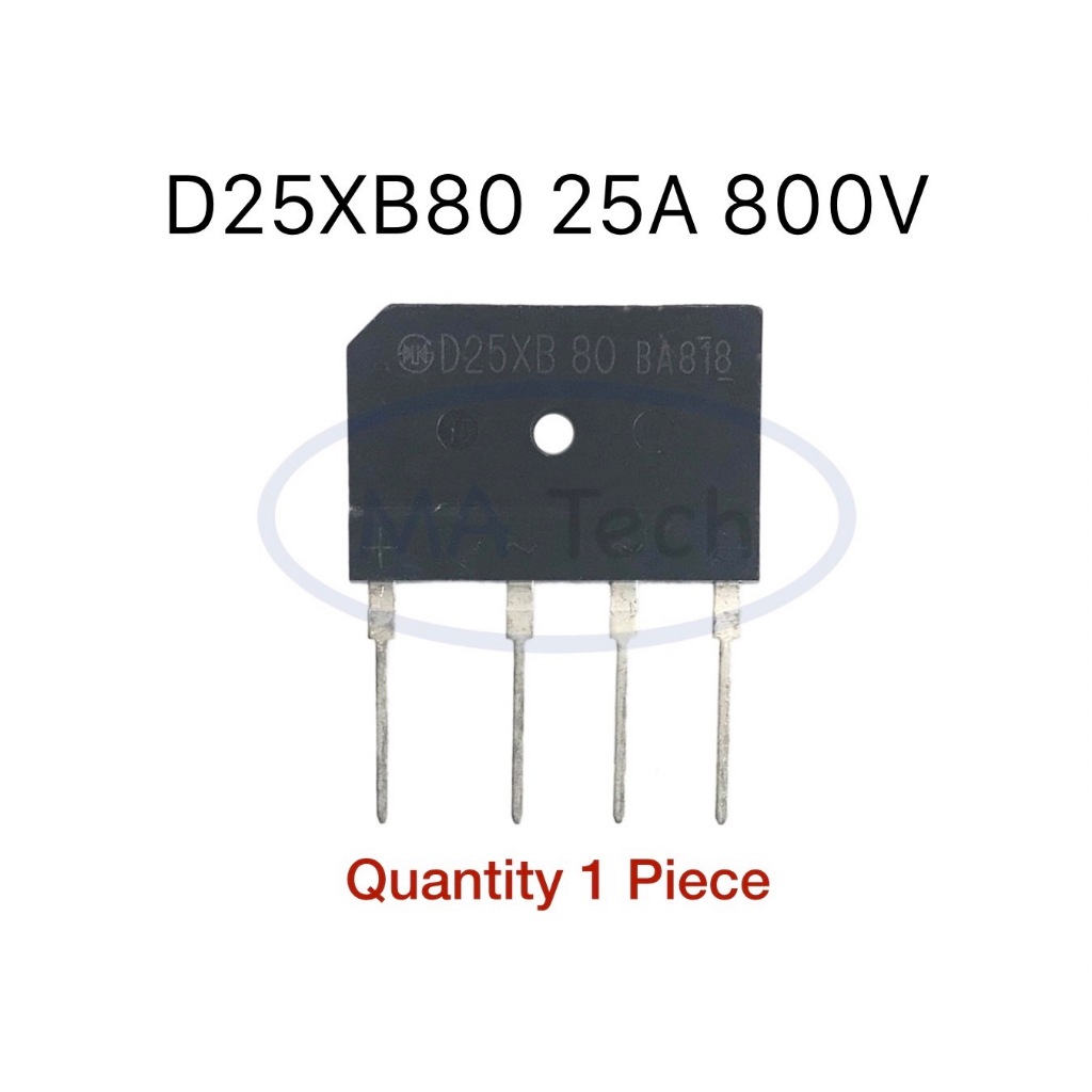 D25xb80 Diode Bridge 25A 800V 25A / 800V Phụ tùng bếp điện 800V / 25A d25xb80 Số lượng 1 Cái / Cái (