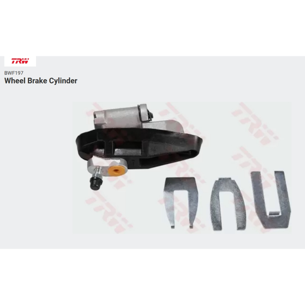 Xi lanh phanh sau TRW (1 Cái) NISSAN SUNNY B210 '73-77 Size 13 / 16 "L / R Code BWF197