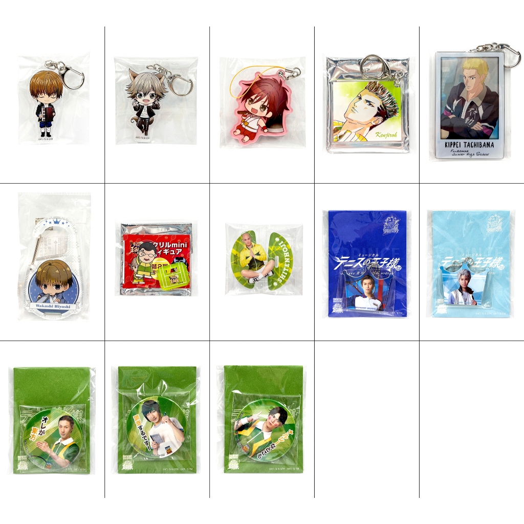 [Hoàng tử quần vợt-The of] Móc khóa Trâm cài Mini Standee: Shiraishi Kintaro Kenjiro Kipling Hiyoshi
