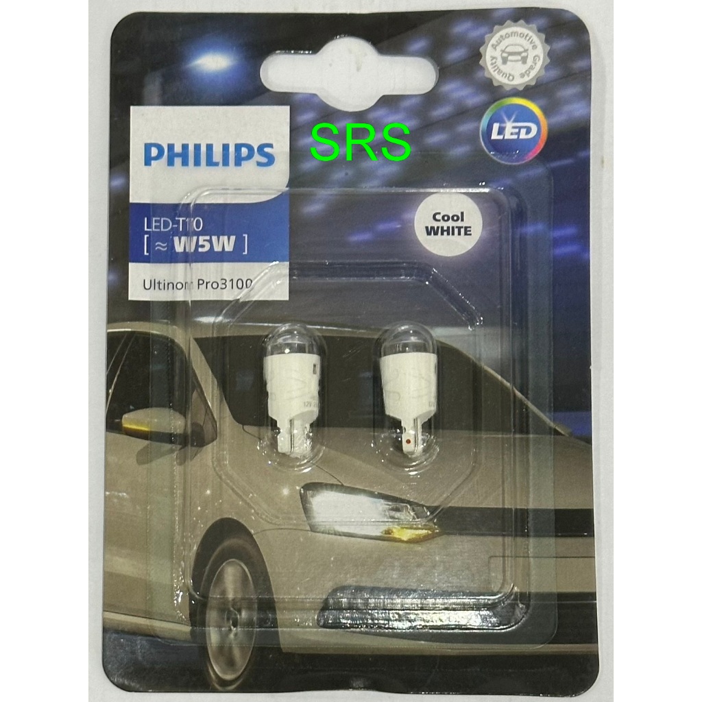 Bóng đèn tín hiệu ô tô Philips T10 LED Ultinon Pro3100 (6000K)