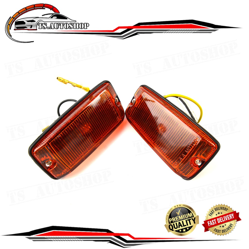 Bật Tín Hiệu Bên suzuki jummy caribian SJ413 Caribbean 1 Bộ 2 Miếng Trái Phải (Cam) Có Dây Bóng Đèn 
