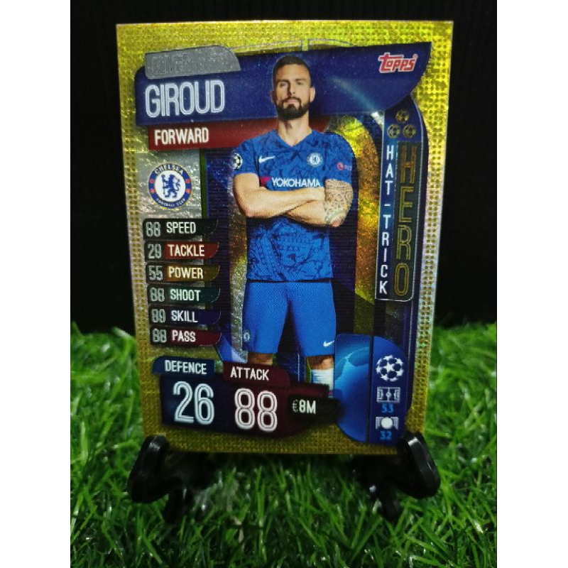 2019 Topps UCL Match Attax UK Edition Hat Trick Hero Olivier Giroud Oliver
