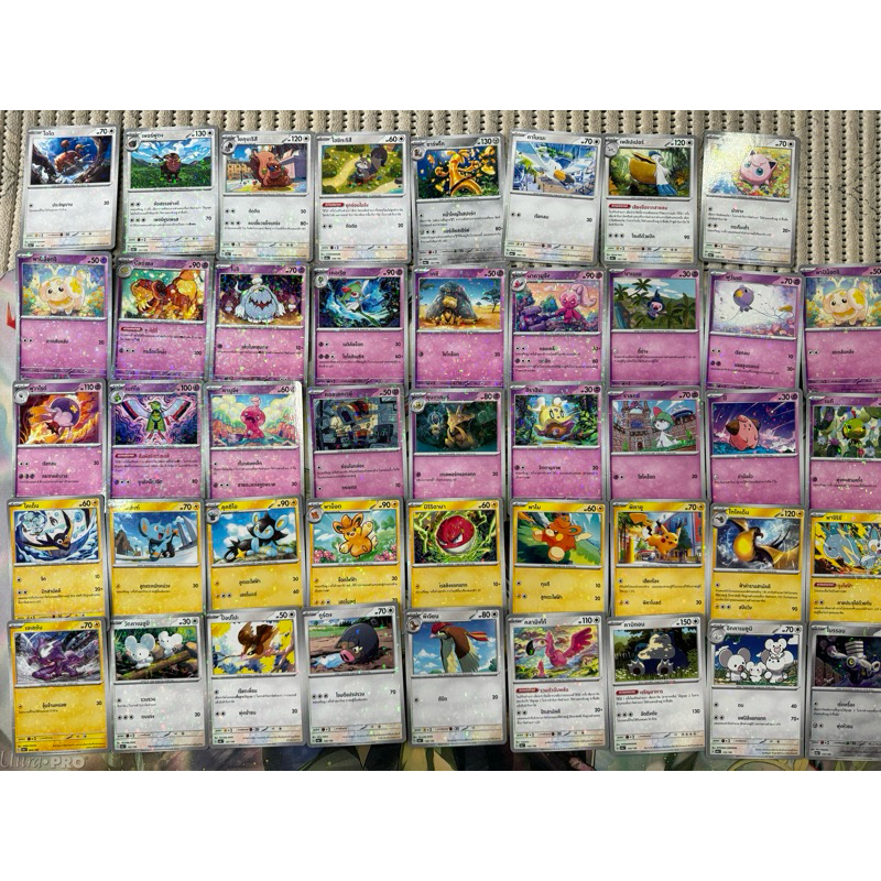 Bộ thẻ Pokemon Thái Shine Treasure Ex Foil Shiny Electric Element Element Element Element Element El