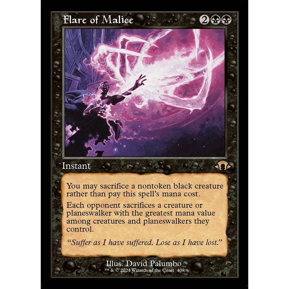 Thẻ tập hợp Flare of Malice Magic [MTG] [MH3]