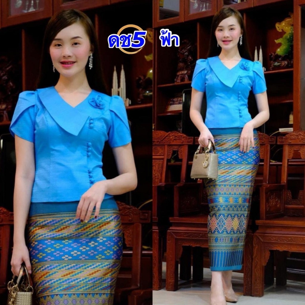 Áo sơ mi lụa Lào cỡ ngực nữ 34-44 inch Có 8 màu thích hợp cho mọi dịp. Mã đánh mẫu hình đẹp D