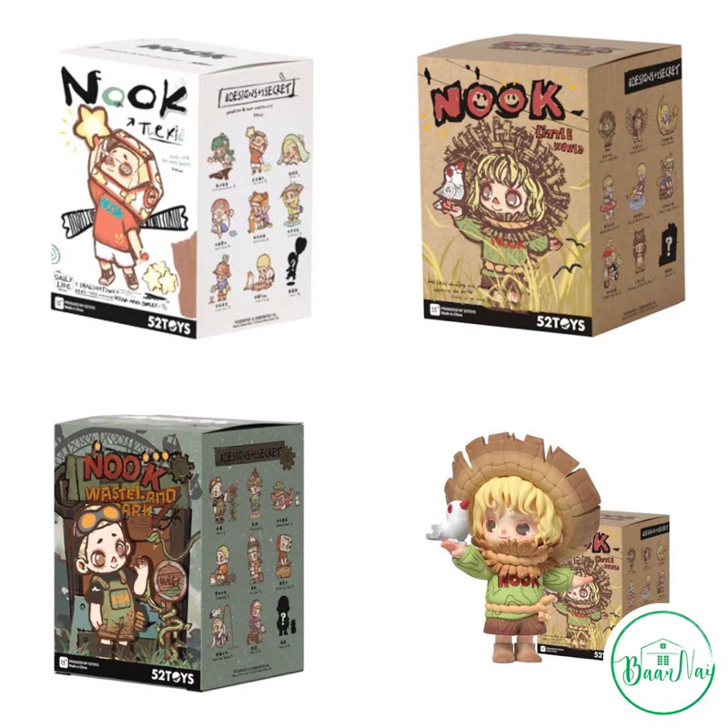 ️ ️ 52TOYS: Bộ hoàn chỉnh NOOK Ver.1-Ver.3 Authentic