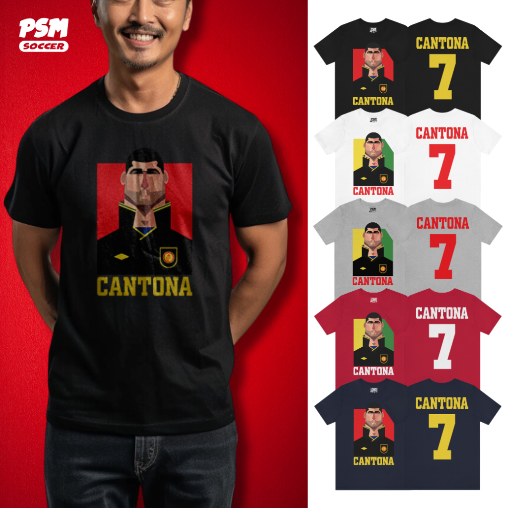 Áo thun bóng đá PSM Eric Cantona Kung Fu Kick Model Manchester United