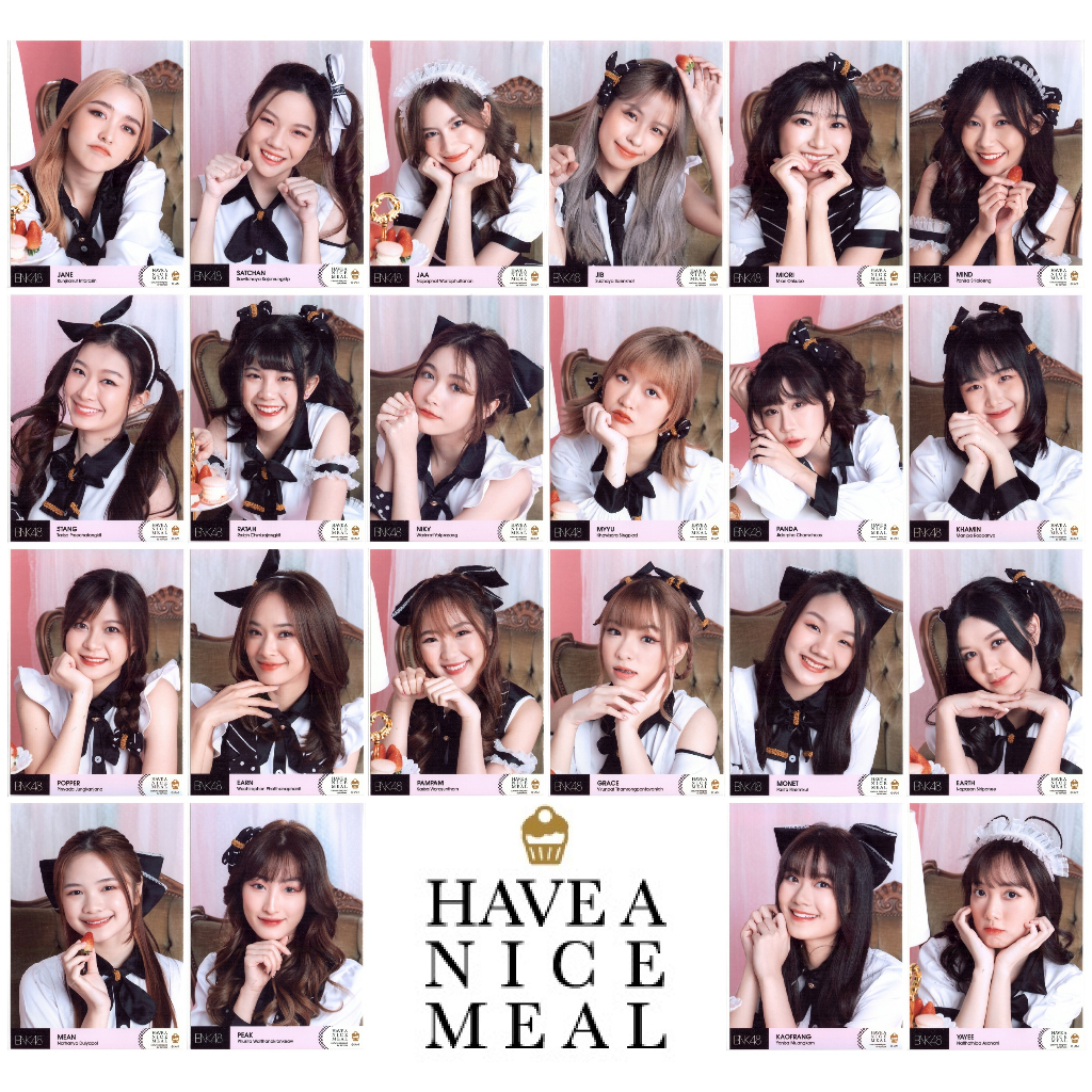 [❈ ์] [2 / 2] BNK48 Ăn ngon ❈ Bộ đồ hầu gái Photoset Comp