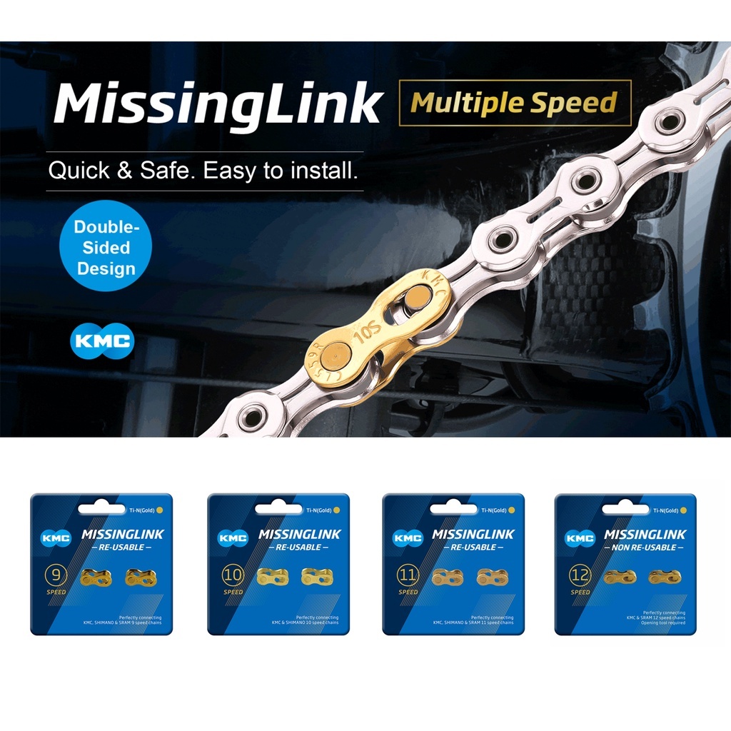 Chain Joint Phát hành nhanh Liên kết bị thiếu từ KMC có thể được tái sử dụng 10 11 12 tốc độ