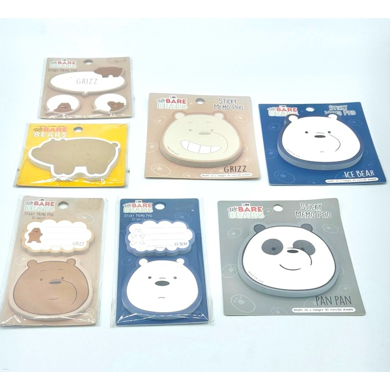 Giấy ghi chú dính họa tiết We Bare Bears