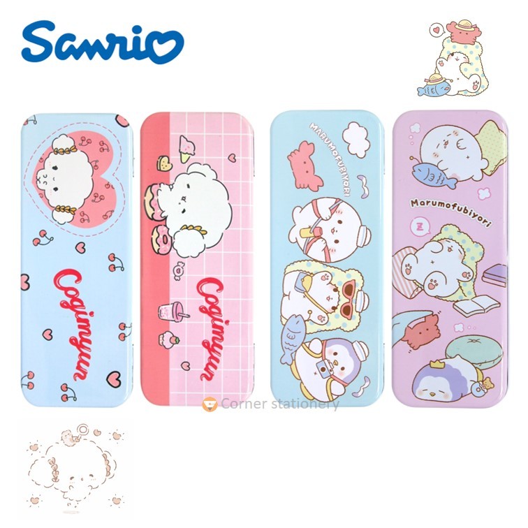 Hộp bút chì sắt 2 lớp Sanrio cogimyun CG-8002 Và marumofubiyori MF-8002 Họa tiết Moppu đích thực (hộ