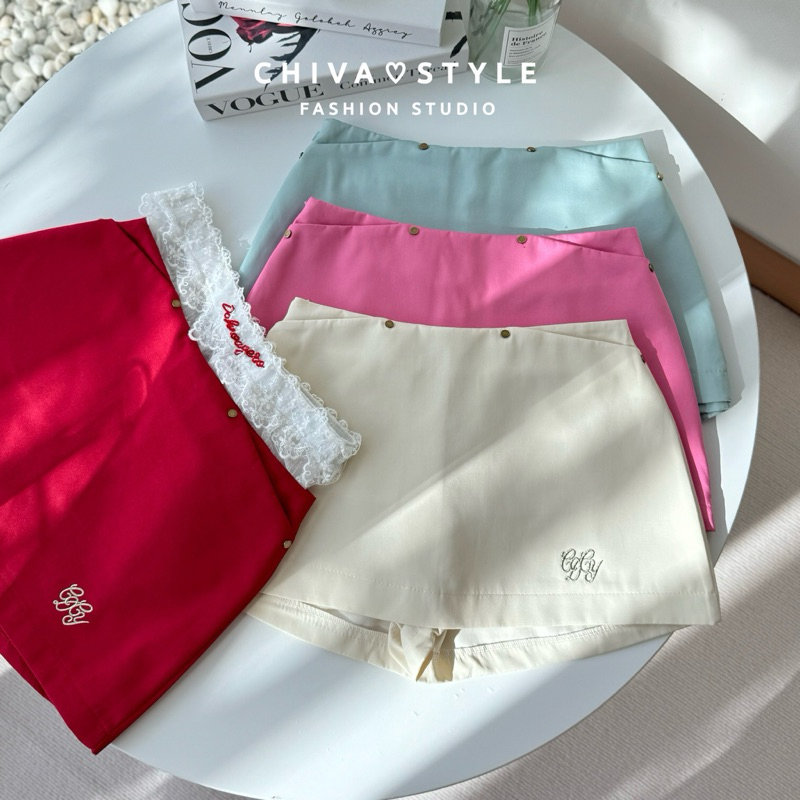 -Chiva- ️ Váy mini Nylon | Vải Nylon (Lót quần) Eo thấp