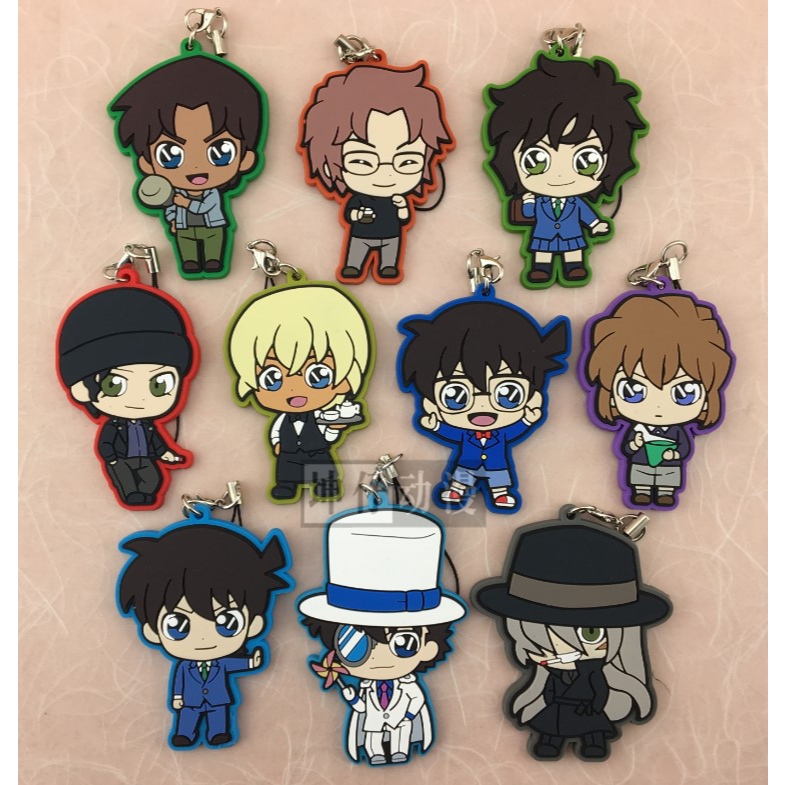 Thám Tử Lừng Danh Conan-Edogawa Shinichi Kudo Heiji Ran-Rubber Móc Khóa