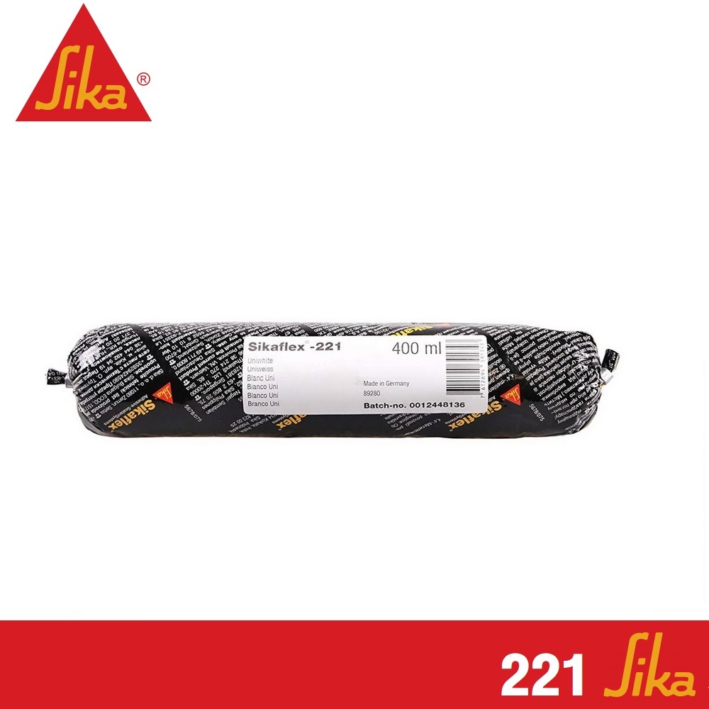 SIKA Sikaflex 221 Ống Mềm Màu Trắng Keo Polyurethane Cao Cấp Để Niêm Phong Đường May Hàn 400 ml