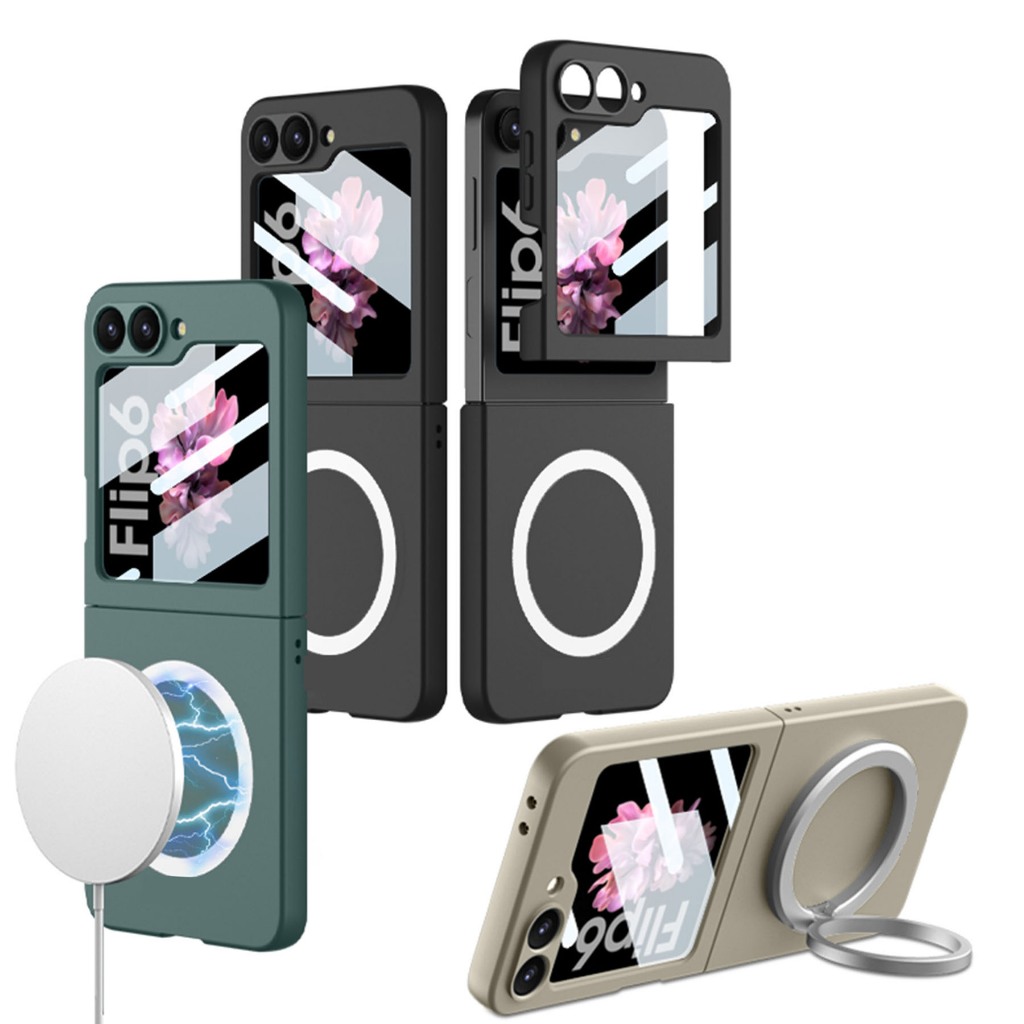 Flip6 Case Mag Matt + Kính sạc từ tính mờ +