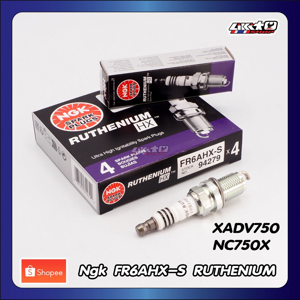 Ngk FR6AHX-S Bugi Forza750 Xadv750 NC750x Ổ cắm Ruthenium (1 Đầu) sản xuất tại Nhật Bản