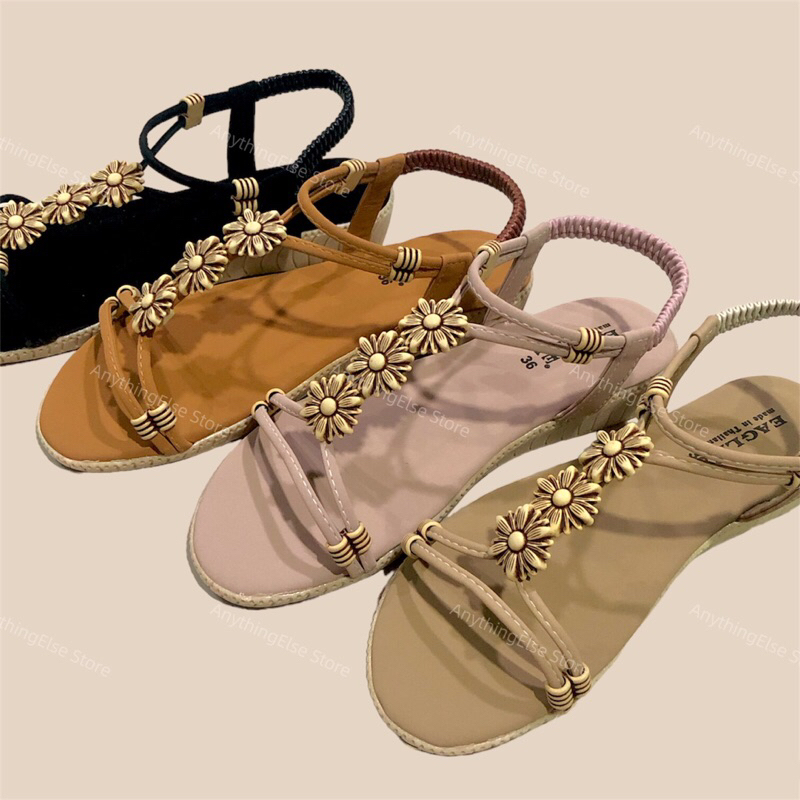 Sandal phẳng phong cách Bohemian