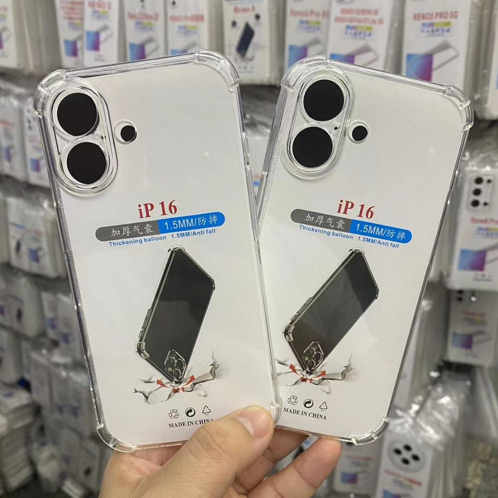 Ốp Lưng Cho iphone i16 i16 + i16pro i16promax Chống Sốc Trong Suốt 17 17pro 17promax i17air