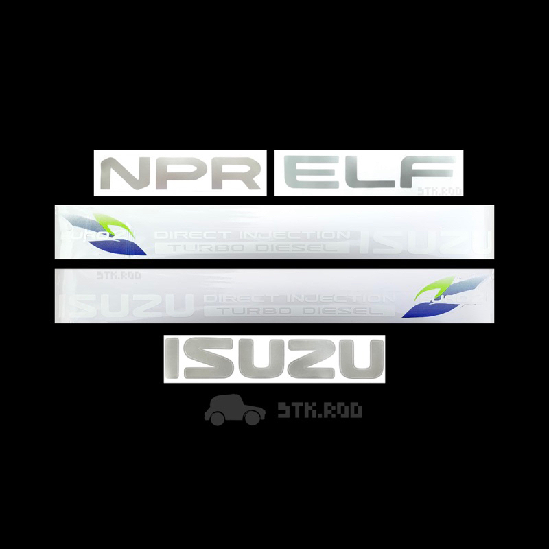 STICKER Xung quanh xe NPR 95 Lá xanh EURO2 TURBO DIESEL ISUZU ELF