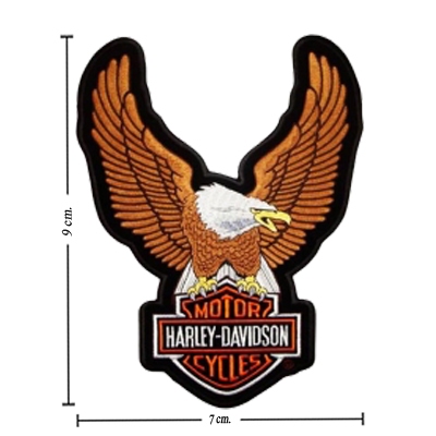 Harley Davidson Thêu Cánh Tay Harley-Davidson Miếng Dán Sắt Miếng Dán Đại Bàng