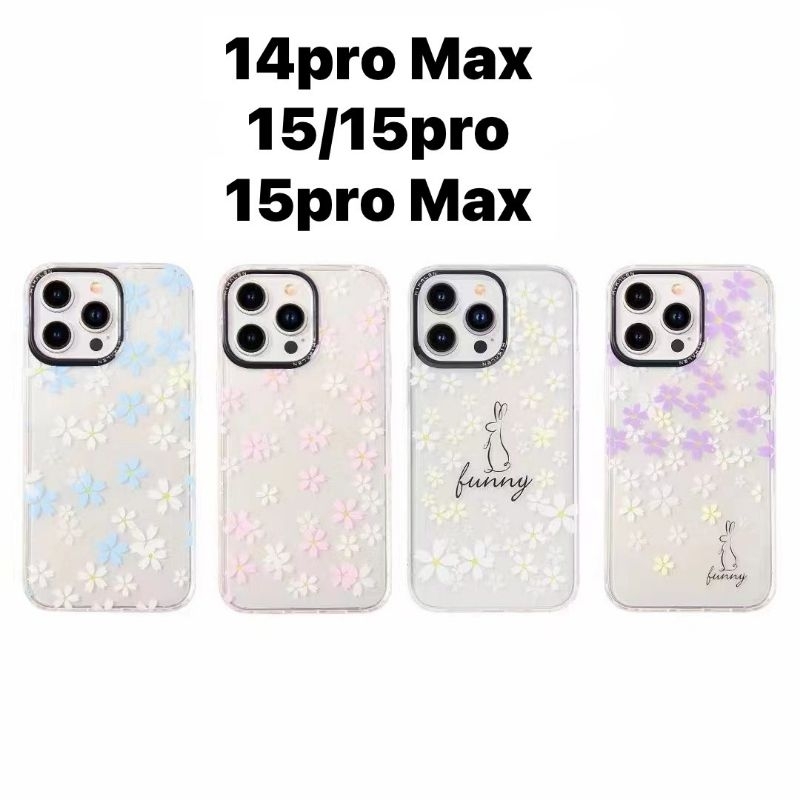 (iPhone16 Comes) Mikalen Flower Clear Case iPhone 16 / 16pro / 16pro max / 15 / 15 Pro / 15 Pro max 