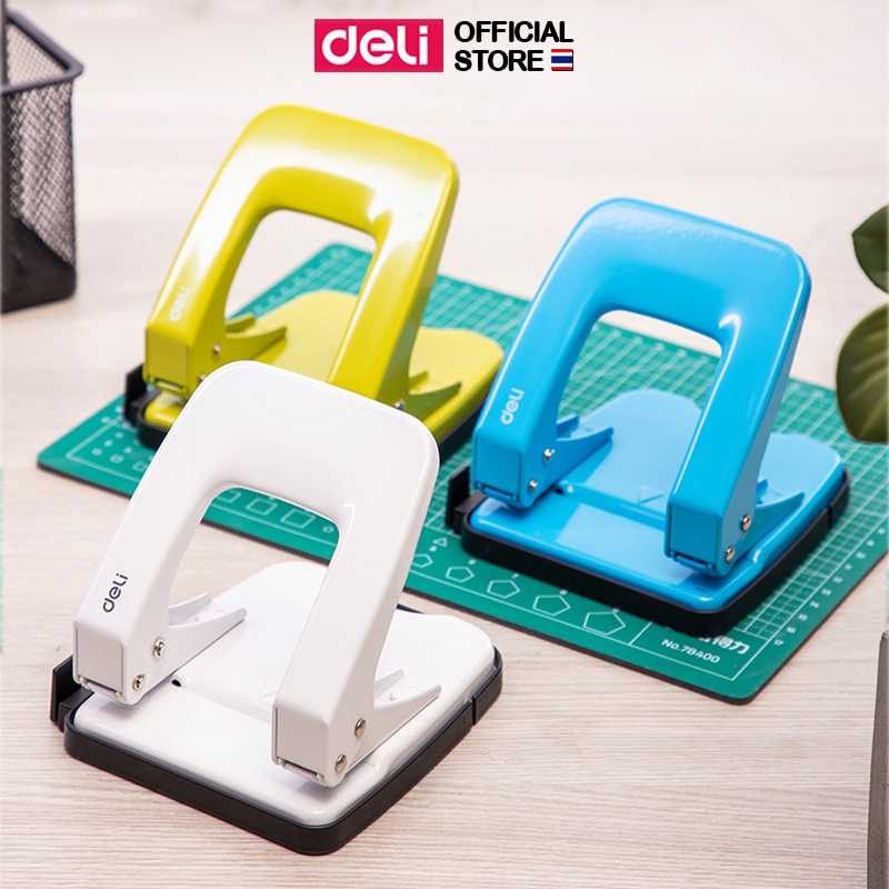 Deli Paper Punch Tu Can Khoan 35 Tờ / Thời Gian Màu Sắc Hỗn Hợp Khoen Đồ Dùng Văn Phòng Phẩm