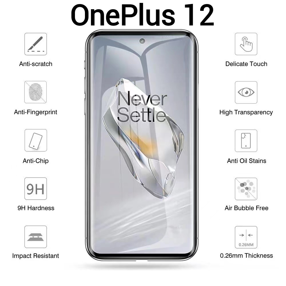 OnePlus 13 / Oneplus12 Phim thủy tinh toàn màn hình Model 13 5G / OnePlus 12 5G