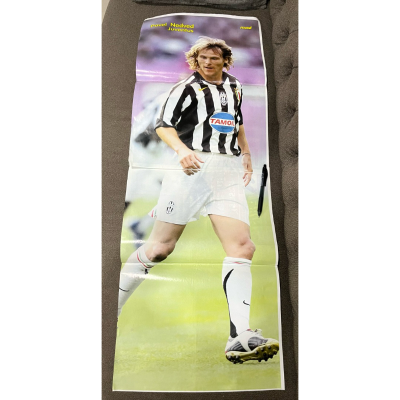 Poster khổng lồ 40 inch Pavel Nedved (Juventus) -Game Punch Magazine