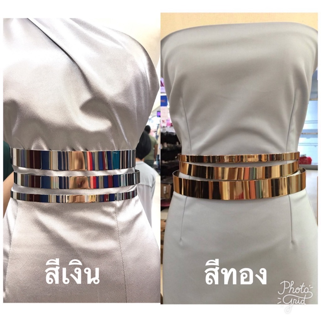 BE0001 Thắt lưng kim loại matal Váy cưới phù dâu buổi tối [LUXURY707]