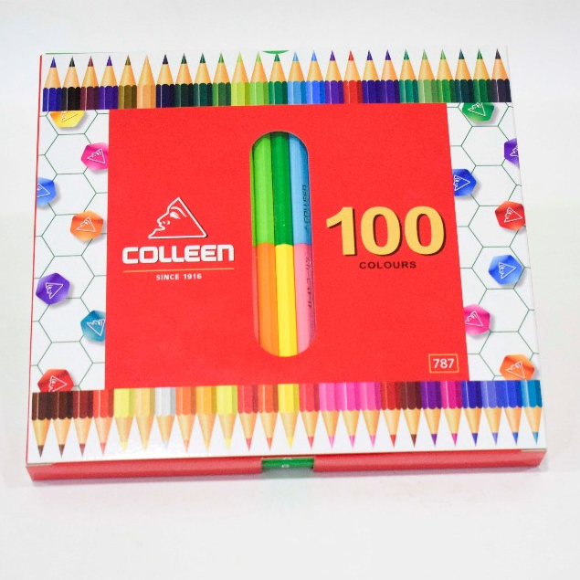 Bút chì màu Colleen 2 đầu 100 màu Choline