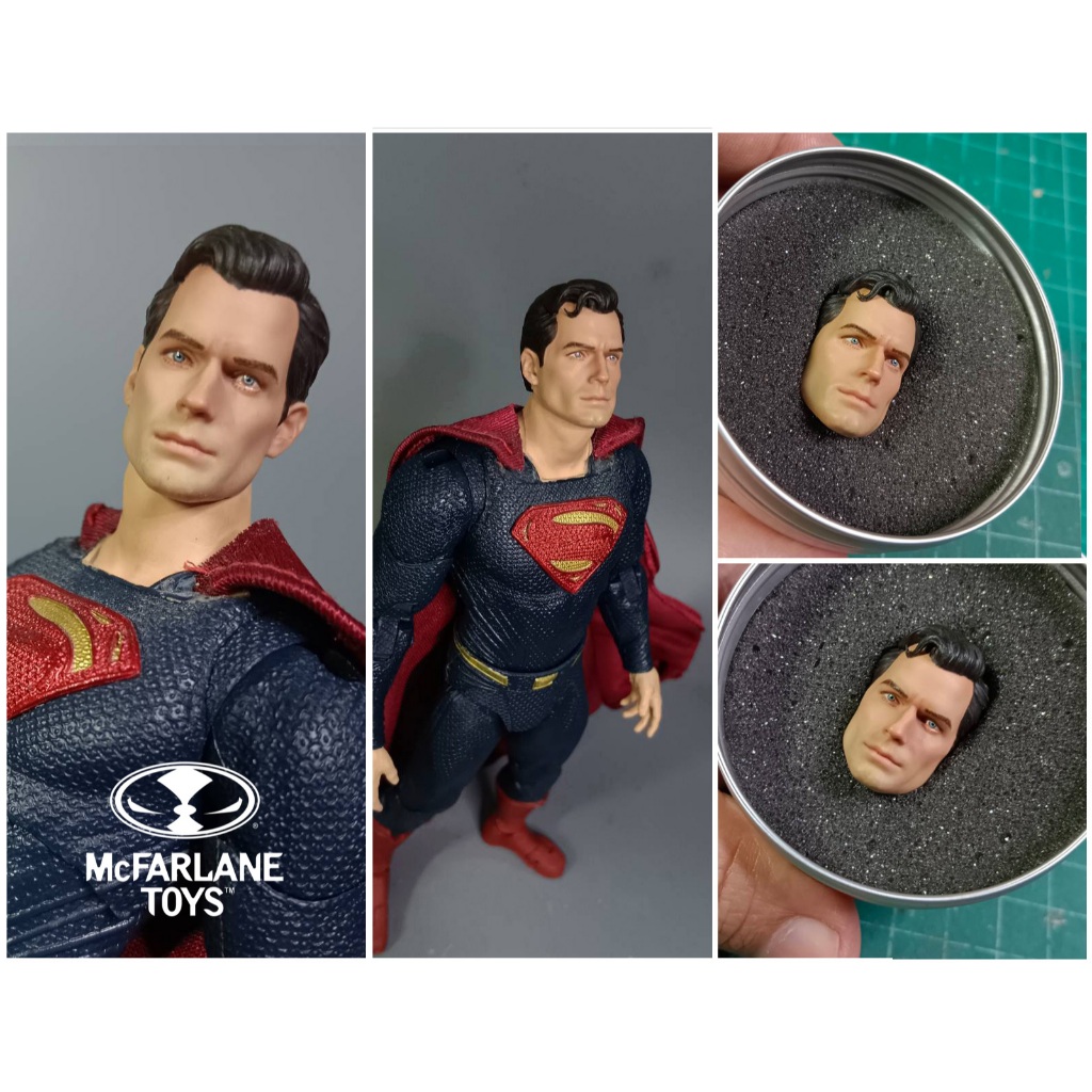 Henry cavill head superman 1 / 10 cho đồ chơi mcfarlane (phiên bản mới) Mclaren