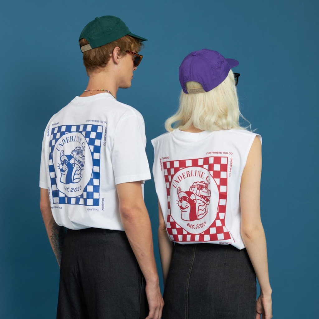 Checker Tank Top cotton Checker 1 Túi lót