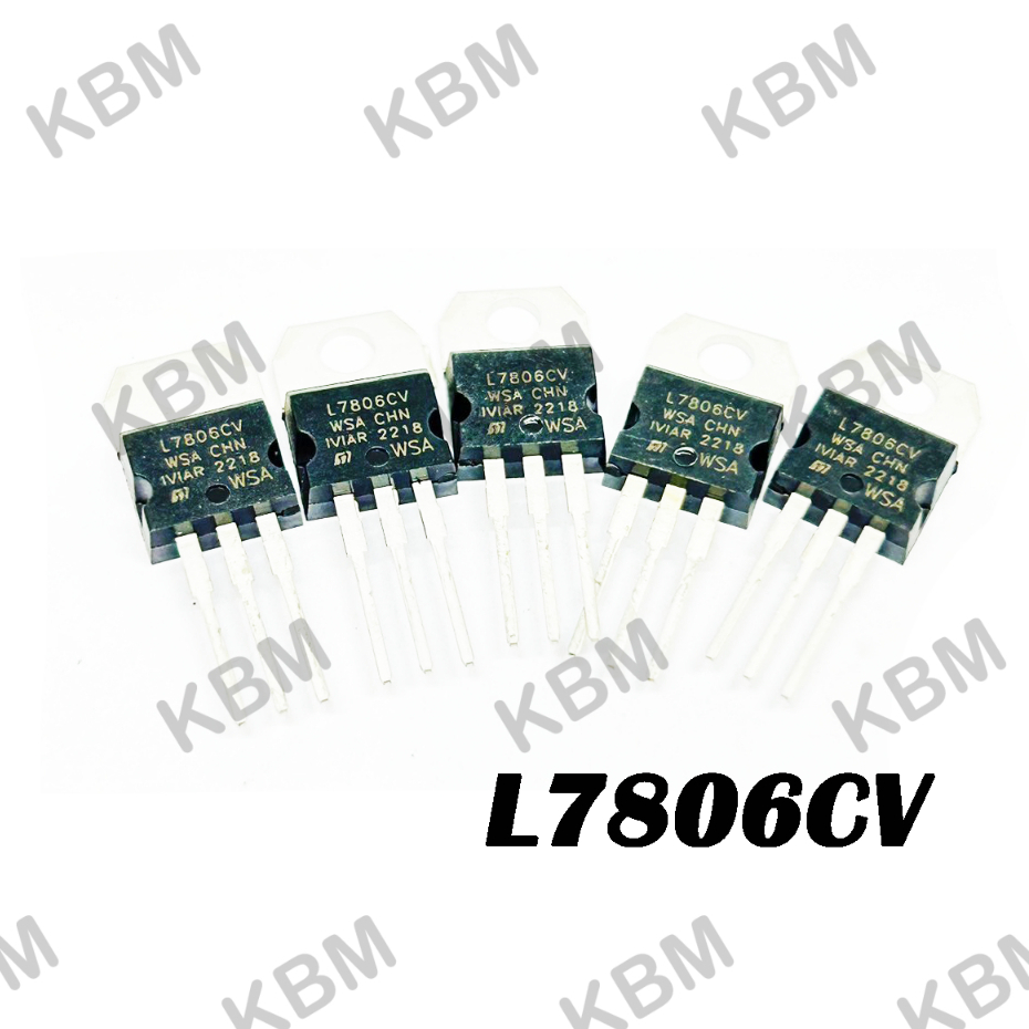 Mạch tích hợp (IC) L7805CV CJ7805 5V 1.5A 7805 L7806CV L7806 KA7806 MC7806 6V 1.2-1.5A TO-220 Bộ điề