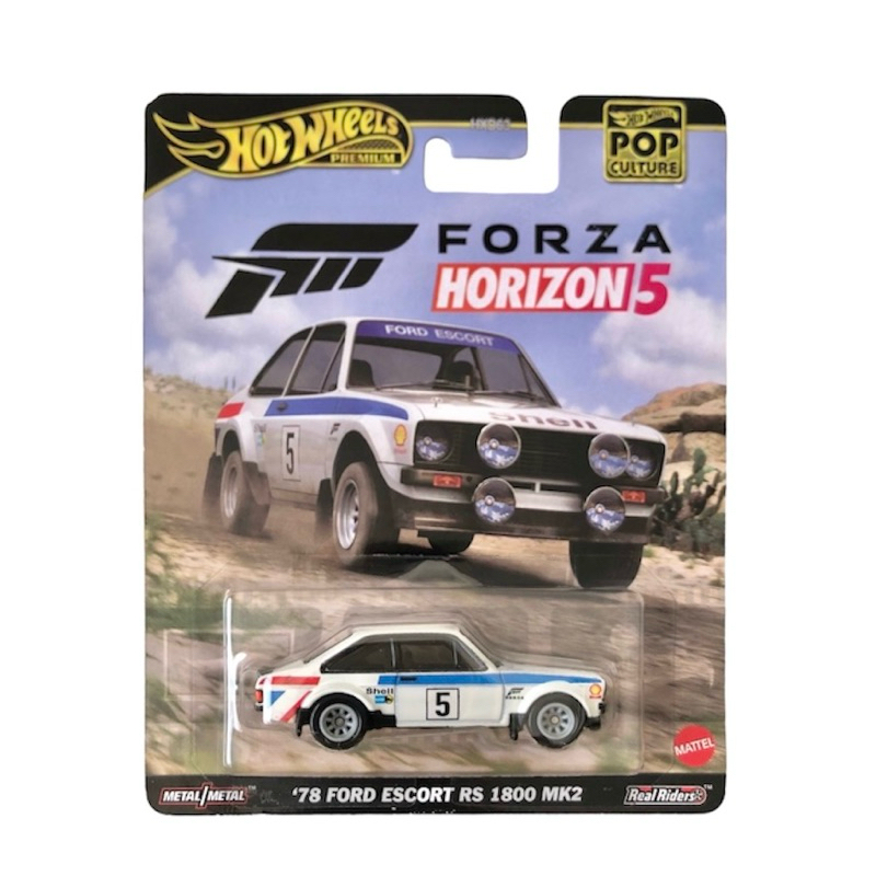 Hot Wheels Văn hóa đại chúng cao cấp Forza Horizon 5 '78 Ford Escort RS 1800 MK2