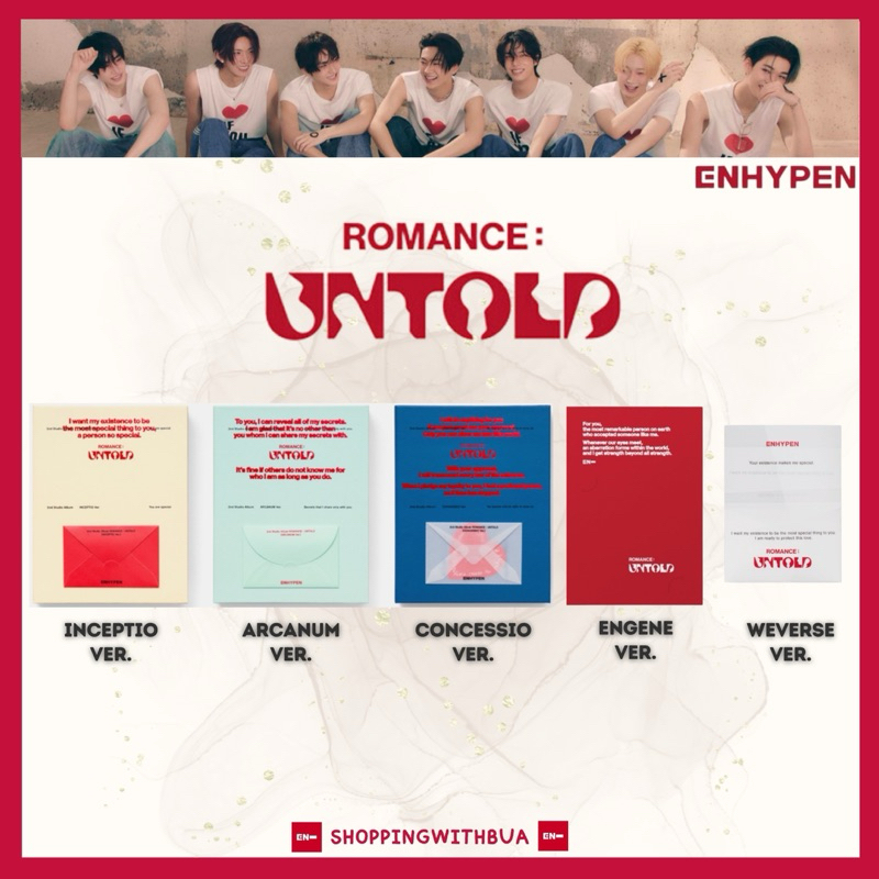 ️ UNTOLD ENHYPEN Album phòng thu thứ 2 'ROMANCE: UNTOLD'