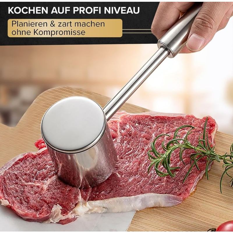Búa thịt bằng thép không gỉ 2 chiều Edeka zuhause