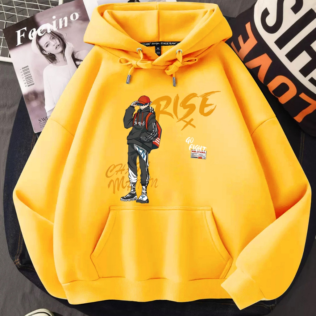 Áo Hoodie dài tay L484 cho cả nam và nữ Vải Polyester thoải mái Áo sơ mi thời trang dễ thương