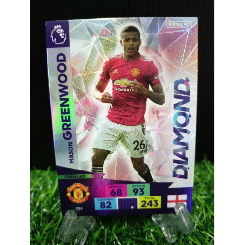 Thẻ kim cương Mason Greenwood - Panini Premier League Adrenalyn XL 2020 / 2 Manchester United