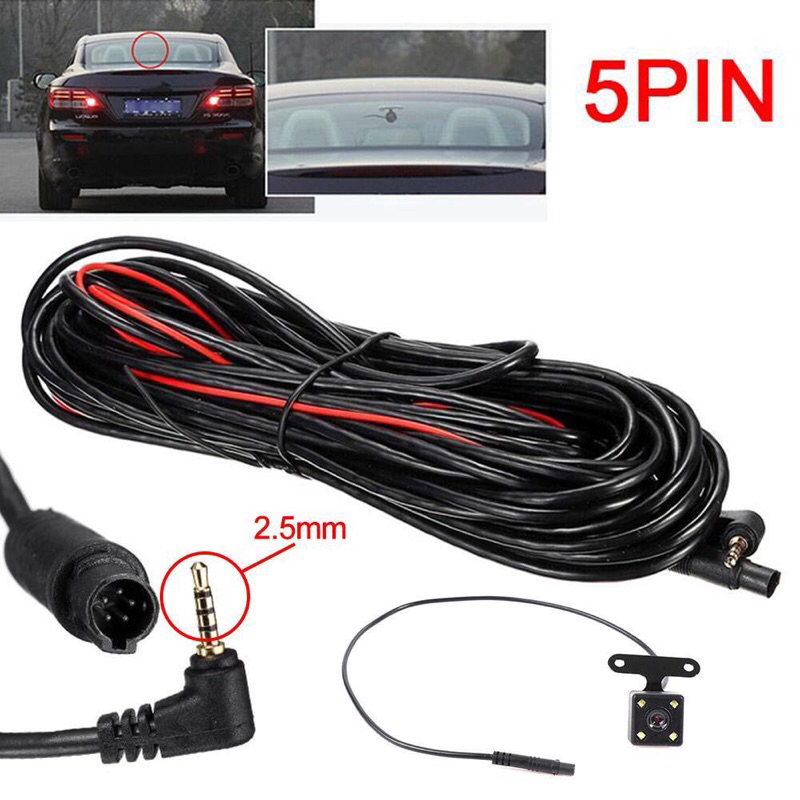Camera quan sát phía sau ô tô 5 chân HD 4LED 5 mét