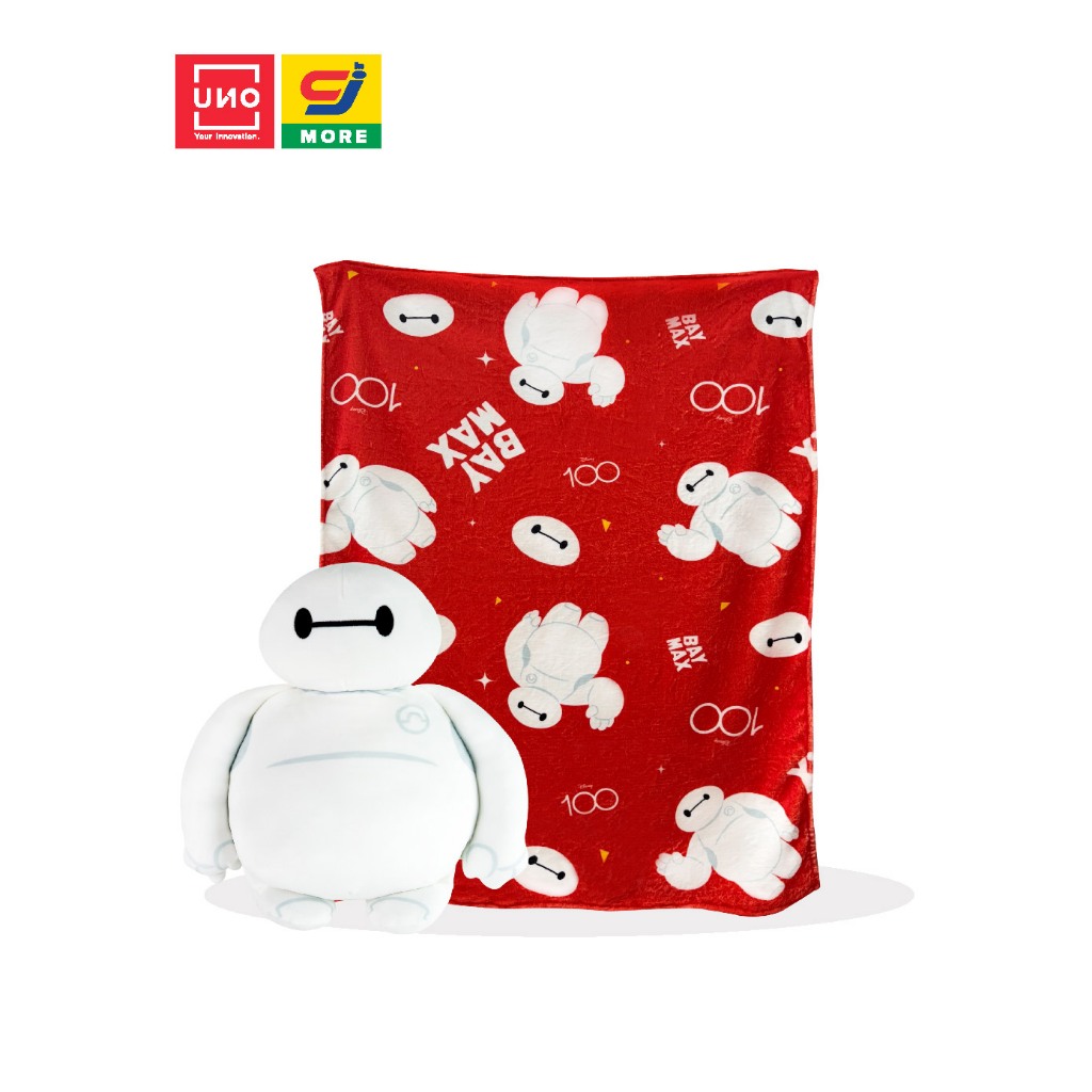 Gối Chăn UNO Baymax Disney 100 Năm Chính Hãng