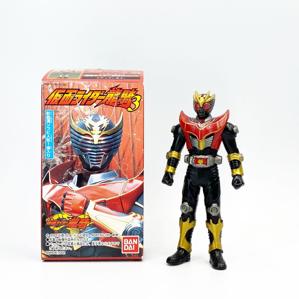 Bandai 2002 Kamen Rider Ryuki Survive 3,5 inch Kiến đỏ che mặt Vinyl mềm